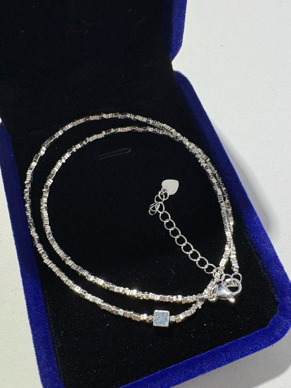 Silver pearl necklace  set